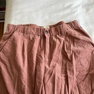 NWOT Madewell Pink Corduroy Pants — Size L